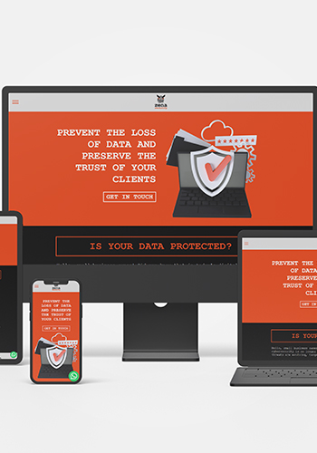 JNN Design - Portfolio - Zena Security Website